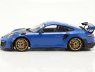 Porsche 911 (991 II) GT2 RS Weissach Package 2018 blue / golden rims 1:18 Minichamps