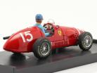 A. Ascari Ferrari 500F2 #15 británico GP fórmula 1 Campeón mundial 1952 1:43 Brumm