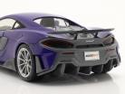 McLaren 600LT Coupe 建設年 2018 紫の メタリック 1:18 Solido