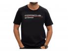 Mannen t-shirt Porsche Motorsport 2021 logo zwart