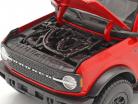 Ford Bronco Wildtrak 2 portas Ano de construção 2021 vermelho / Preto 1:18 Maisto