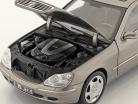 Mercedes-Benz S 600 (V220) year 2000-2005 cubanite silver 1:18 Norev
