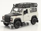Land Rover Defender mit Dachgepäckträger weiß / schwarz 1:24 Welly