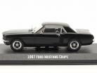 Ford Mustang Coupe 1967 Film Creed (2015) måtte sort 1:43 Greenlight