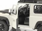 Land Rover Defender med tag stativ hvid / sort 1:24 Welly