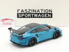 Porsche 911 (991 II) GT3 RS Weissach Package 2019 Майами Блю / чернить диски 1:18 Minichamps