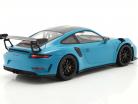 Porsche 911 (991 II) GT3 RS Weissach Package 2019 azul miami / negro llantas 1:18 Minichamps