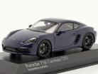 Porsche 718 (982) Cayman GTS Byggeår 2020 ensian blå metallisk 1:43 Minichamps