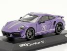 Porsche 911 Turbo S China 20ste Jubileum Editie violet blauw metalen 1:43 Minichamps