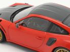 Porsche 911 (991 II) GT3 RS Weissach Package 2019 lava orange / goldene Felgen 1:18 Minichamps