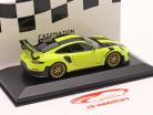 Porsche 911 (991 II) GT2 RS Weissach Package 2018 vert acide / doré jantes 1:43 Minichamps