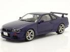 Nissan GT-R (R34) Année de construction 1999 violet 1:18 Solido