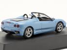 Ferrari 360 Spider Ano de construção 2000 Com Mostruário Azul claro metálico 1:43 Altaya