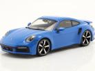 Porsche 911 (992) Turbo S year 2021 blue 1:18 Minichamps