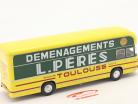 Berliet PLR 8 MU Bus L. Peres Año de construcción 1965 amarillo / verde 1:43 Hachette