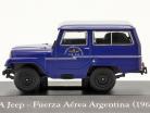IKA Jeep militær luftvåben Argentina Byggeår 1964 blå 1:43 Hachette