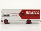 Berliet GBK 75 transportere Lastbil Demeco Byggeår 1969 hvid / Rød 1:43 Hachette