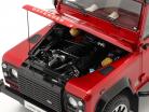 Land Rover Defender 90 Works V8 Byggeår 2018 Rød 1:18 LCD Models