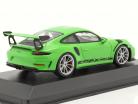 Porsche 911 (991 II) GT3 RS 2018 lizard green / silver rims 1:43 Minichamps