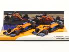 Norris #4 & Ricciardo #3 2-Car Set McLaren MCL35M formule 1 2021 1:43 Minichamps