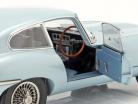 Jaguar E-Type Coupe Byggeår 1961 sølv blå metallisk 1:18 Kyosho