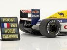 Alain Prost Fórmula 1 Campeão mundial 1993 Tabuleiro do poço 1:18 Cartrix