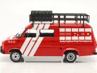 Ford Transit MK II R.E.D Rally Assistance year 1985 red / white 1:18 Ixo