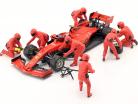 Fórmula 1 Pit Crew personagens definir #2 equipe vermelho 1:18 American Diorama