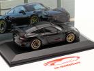 Porsche 911 (991 II) GT3 RS MR Manthey Racing zwart / gouden velgen 1:43 Minichamps