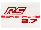 Tシャツ Porsche 911 Carrera RS 2.7 白い / カーキ / 赤