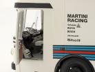 Mercedes-Benz O 317 race transporter Porsche Martini Racing wit 1:18 Schuco