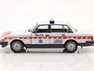 Volvo 240 GL 警察 荷兰 建设年份 1986 白色的 / 红色的 1:24 Welly