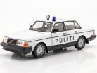 Volvo 240 GL police Denmark year 1986 white 1:24 Welly