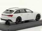 Audi RS 6 Avant Año de construcción 2019 glaciar blanco metálico 1:43 Minichamps