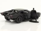 Batmobile avec Batman chiffre Film The Batman 2022 le noir 1:32 Jada Toys