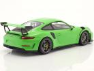 Porsche 911 (991 II) GT3 RS 2019 lizard green / silver rims 1:18 Minichamps