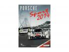 2-Car Set med bog: Porsche 919 Hybrid #20 #14 24h LeMans 2014 1:18 Ixo