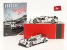 2-Car Set with book: Porsche 919 Hybrid #20 #14 24h LeMans 2014 1:18 Ixo