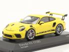 Porsche 911 (991 II) GT3 RS 2018 racing gul / sølv fælge 1:43 Minichamps