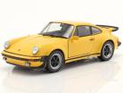 Porsche 911 Turbo 3.0 ano 1974 amarelo 1:24 Welly