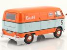 Volkswagen VW 类型 2 (T1) 送货 面包车 #5 Gulf 浅蓝色 / 橘子 1:24 MotorMax