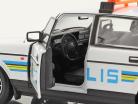 Volvo 240 GL Polis (Police La Suède) 1986 blanche / bleu / jaune 1:24 Welly