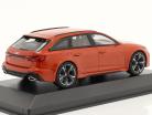 Audi RS 6 Avant year 2020 coral orange metallic 1:43 Minichamps