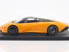 McLaren Speedtail Byggeår 2020 papaya orange Med Udstillingsvindue 1:18 Tecnomodel