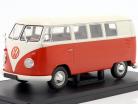 Volkswagen VW T1 varevogn Byggeår 1960 rød / hvid 1:24 Hachette
