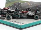 Hamilton #44 & Bottas #77 2-Car Set Mercedes-AMG F1 W12 Formel 1 2021 1:43 Minichamps