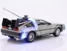 DeLorean Time Machine Back to the Future (1985) Gris Argenté 1:24 Jada Toys