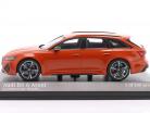 Audi RS 6 Avant Byggeår 2020 koral orange metallisk 1:43 Minichamps
