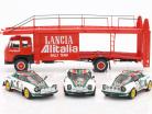 Fiat 673 Race biler varevogne 1976 Lancia Alitalia Rally Team 1:43 Ixo
