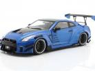 LB-Works Nissan GT-R (R35) T2 2020 blå metallisk 1:18 Solido